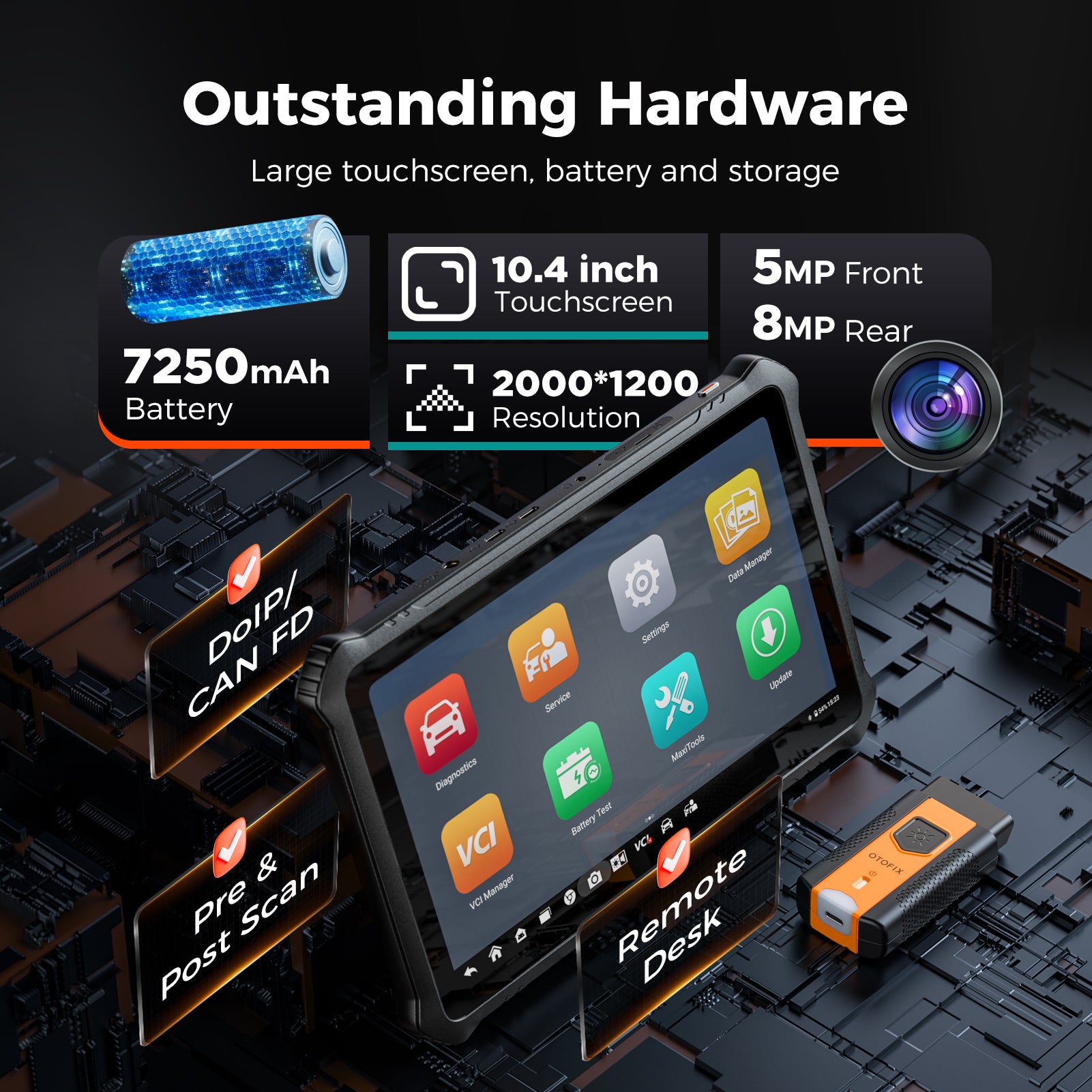 The hardware of OTOFIX D1 Pros2