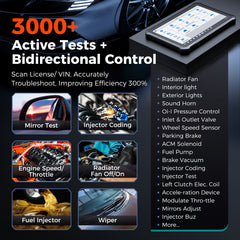 3000+ Active test + Bidirectional control