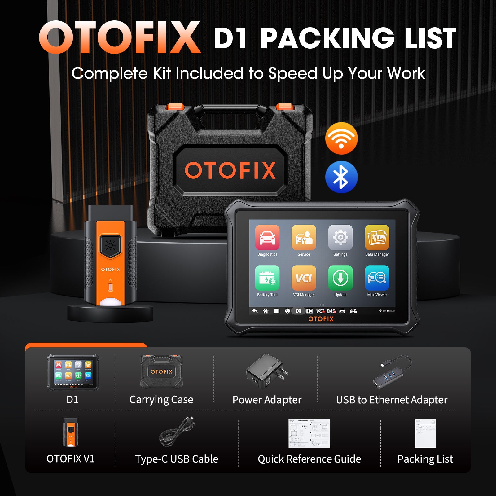 OTOFIX D1 Packing List