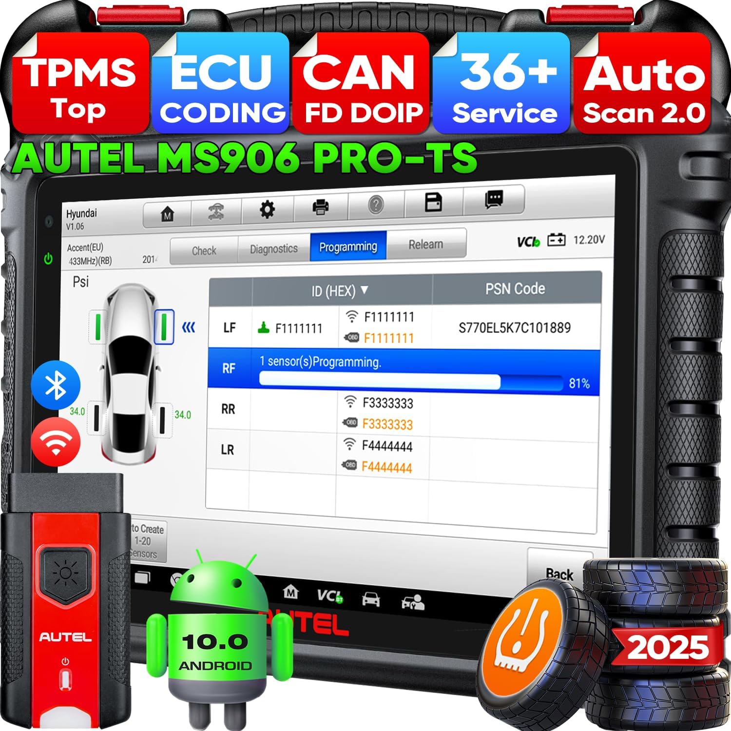 Autel MS906 Pro-TS Highlights