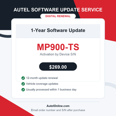 Autel MaxiPRO MP900-TS One Year Software Update Service