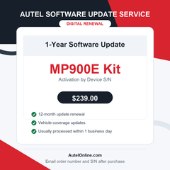 Autel MaxiPRO MP900E Kit One Year Software Update Service