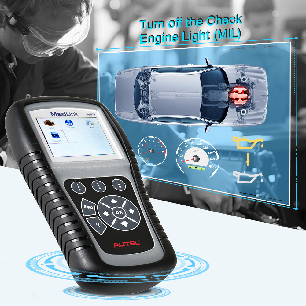 Autel ML619 turn off the checl engine light