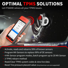 Autel ITS600E optimal TPMS solutions