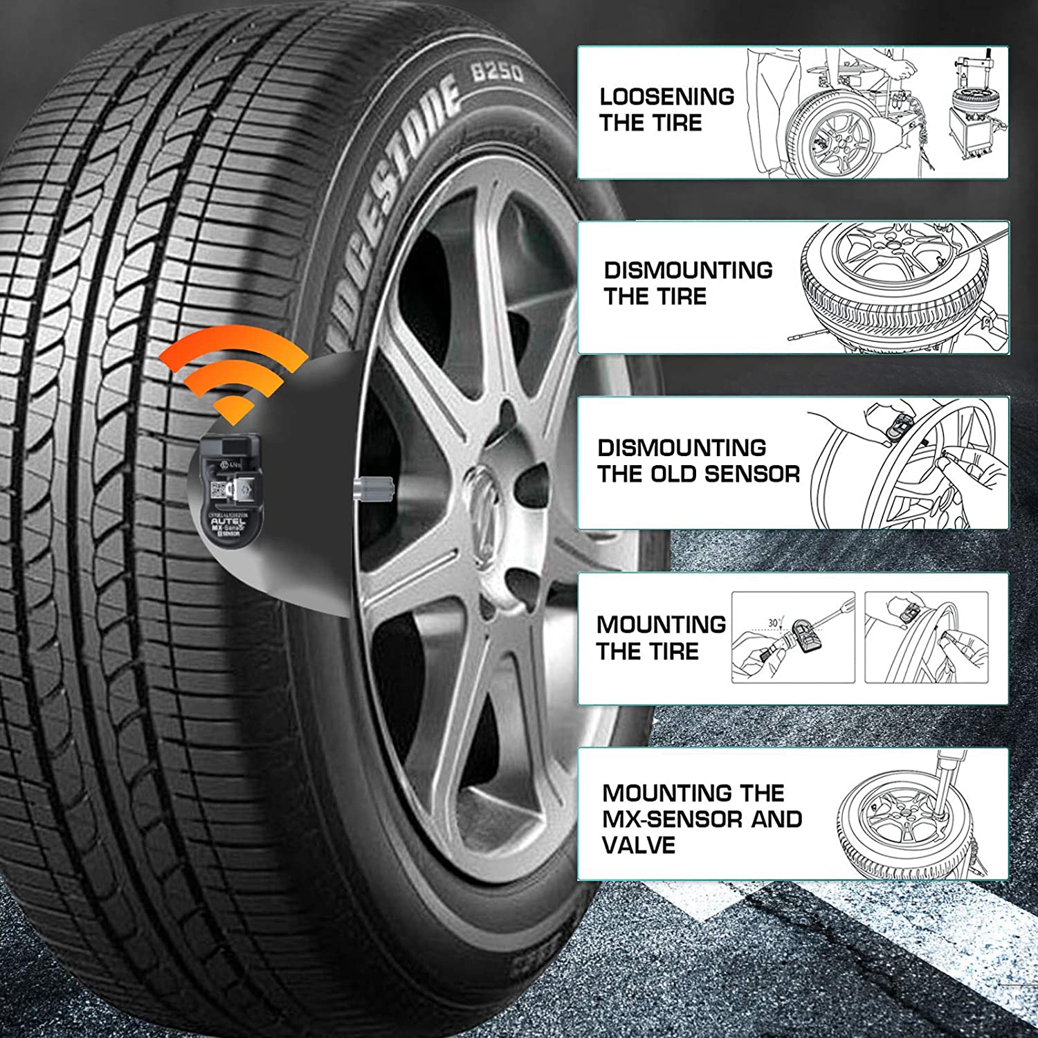 Installation steps for Autel MX Sensor