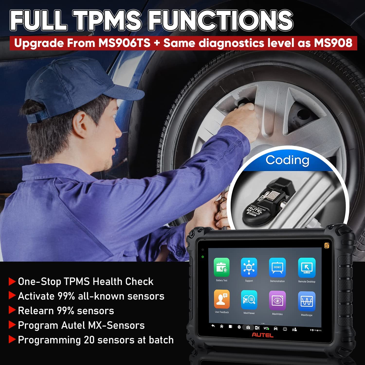 Autel MS906 Pro-TS Full TPMS