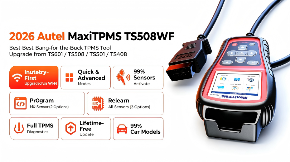 Check Tire Pressure with the AUTEL MaxiTPMS TS508WF