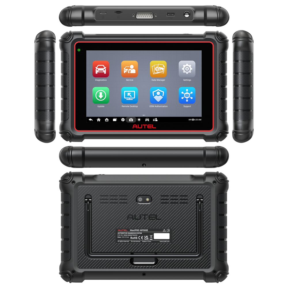 Autel MK900 Detail drawing of tablet