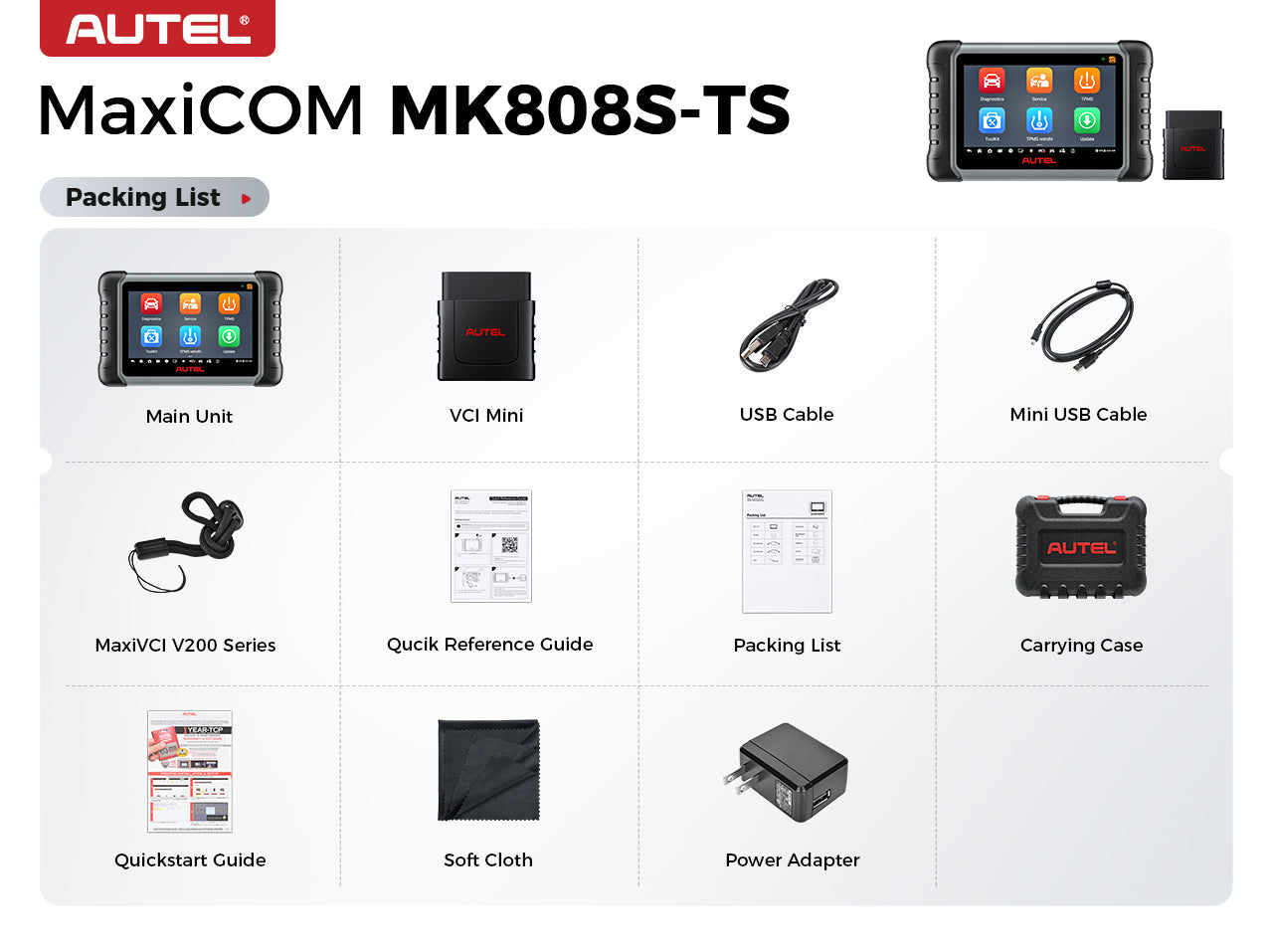 MaxiCOM MK808S-TS/MK808Z-TS