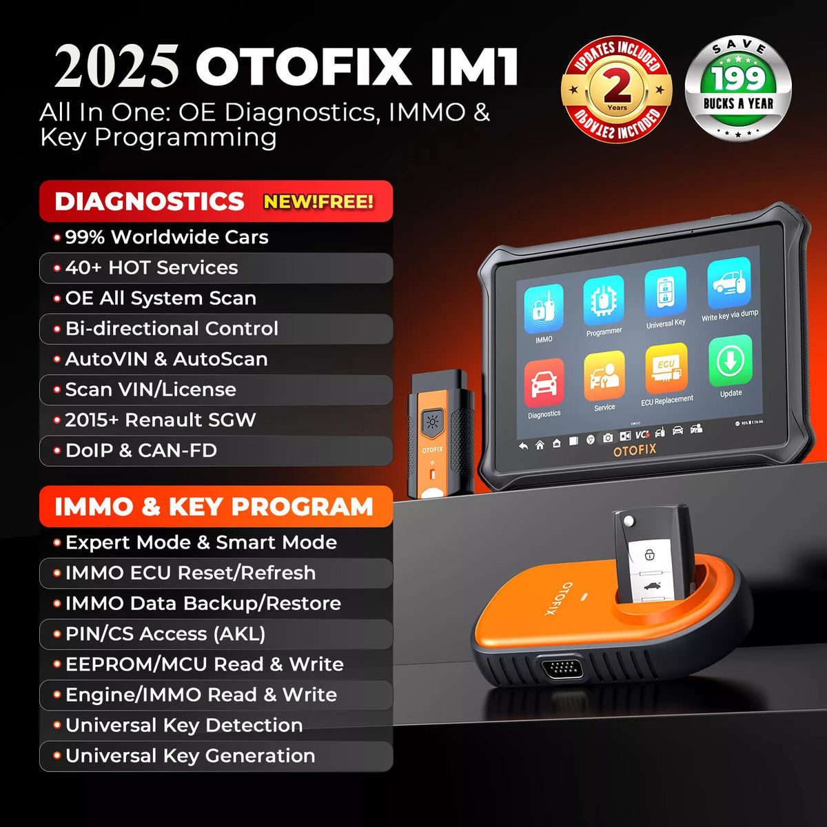 OTOFIX IM1 key features