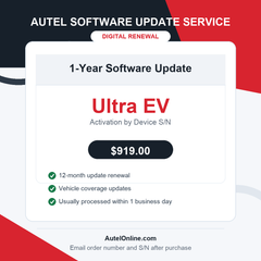 Autel MaxiSYS Ultra EV One Year Software Update Service
