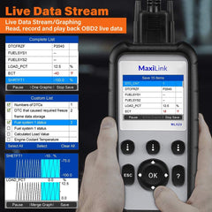 بث البيانات المباشر من جهاز Autel ML629