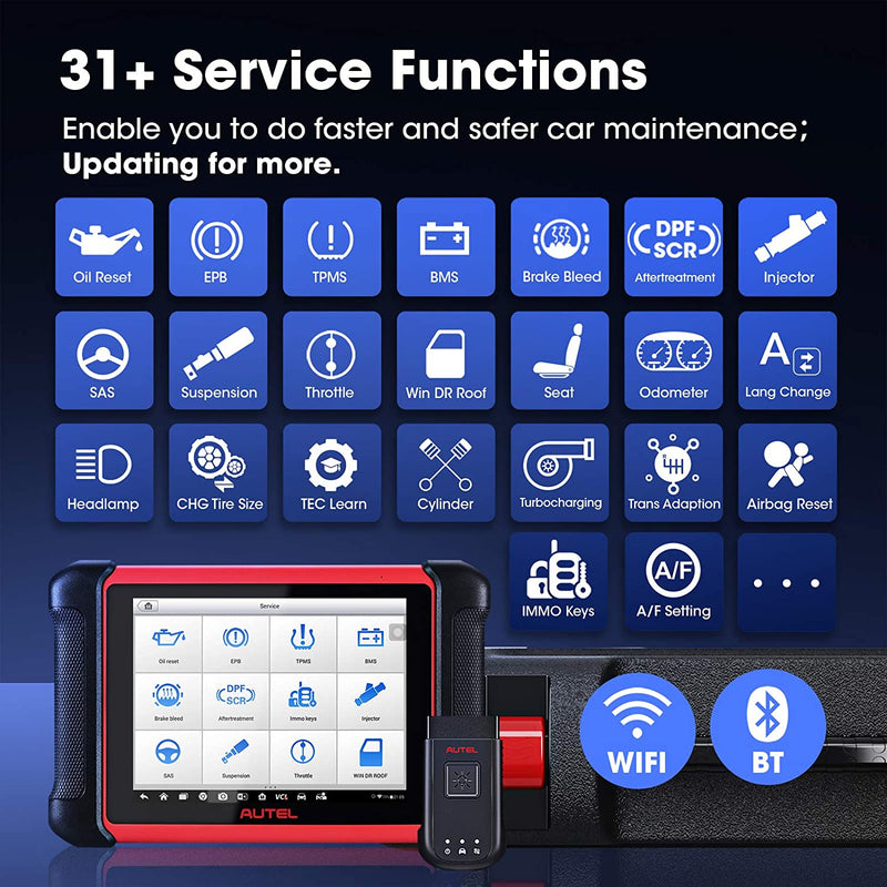 新商品発売中 Autel MaxiCOM MK 906 BT 2021 Newest Automotive Scanner Tool%Ecma%Bi-Directional  Control%Ecma%31 Special Services%Ecma%Bundle MaxiVideo MV 105 Dig 車、バイク、自転車 