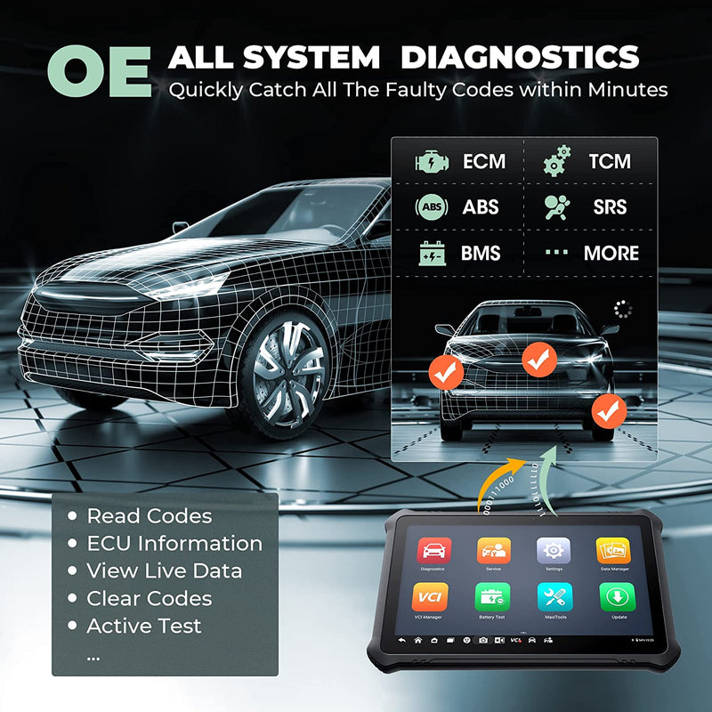 Autel OTOFIX D1 MAX Professional Diagnostic Tool 36+ Service Functions Live  Data Active Test